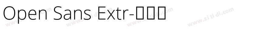 Open Sans Extr字体转换